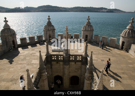 La Tour de Belém à Lisbonne, Portugal Banque D'Images