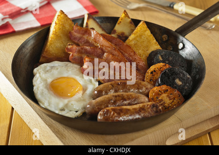 Petit-déjeuner irlandais de l'Ulster Fry Banque D'Images