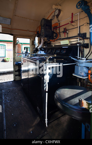 Locomotive classe 08 D3940 Cabine, sur la ligne de chemin de fer de pavot North Norfolk Norfolk Angleterre À Sheringham Banque D'Images