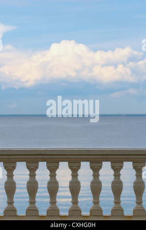 Balustrade de mer Banque D'Images