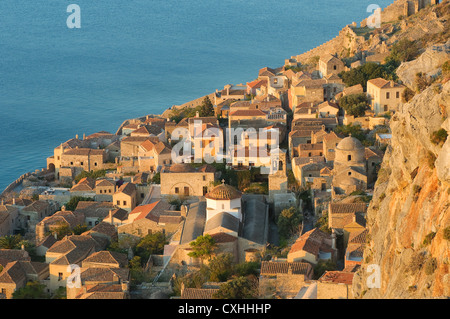 Cité médiévale de Monemvasia, Grèce Banque D'Images