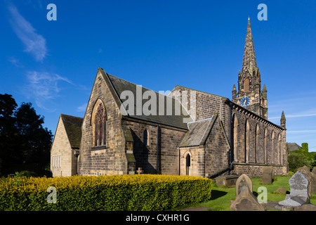 L'église paroissiale de St Mary, Burley dans Whafedale. Banque D'Images