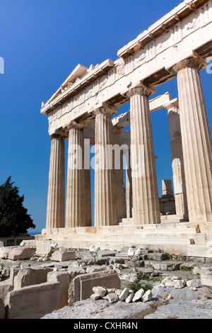 Le Parthénon sur l'Acropole à Athènes, Grèce Banque D'Images