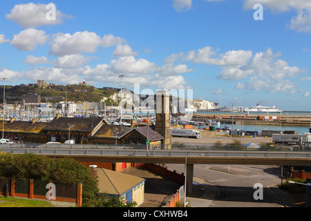 Port de Douvres, Kent, Angleterre, RU, FR Banque D'Images