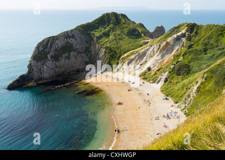 Man o War Bay près de Durdle Door Dorset England UK Banque D'Images