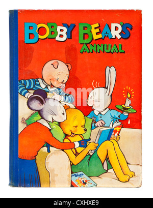 1950 Bobby Bear's annuel. Il est né en 1919 et a été la première dans le monde de l'ours à apparaître comme un personnage. Banque D'Images