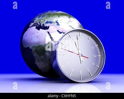 Fuseaux horaires. Banque D'Images