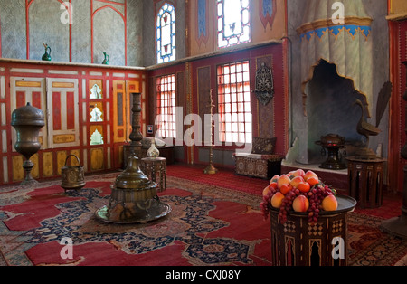 L'intérieur de Khan's Palace à Bahchisaraja, ancienne capitale ottomane en Crimée. Banque D'Images