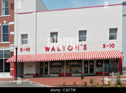 L'Arkansas, Wal-Mart Bentonville, Centre des Visiteurs, situé à Sam Walton's varieity original store. Banque D'Images