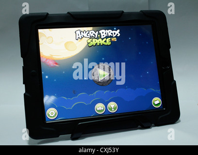 Des jeux sur un ipad Banque D'Images