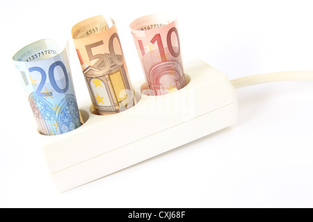 Augmenter les frais d'électricité Banque D'Images