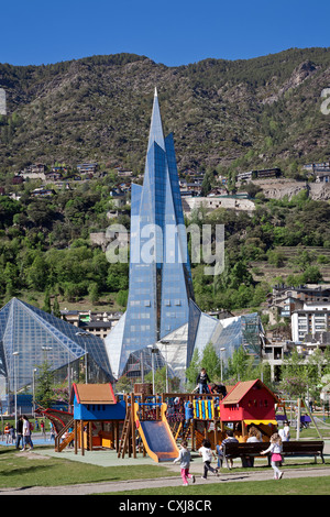 Hot Springs Resort de Caldea. Escaldes-Engordany. Andorre Banque D'Images