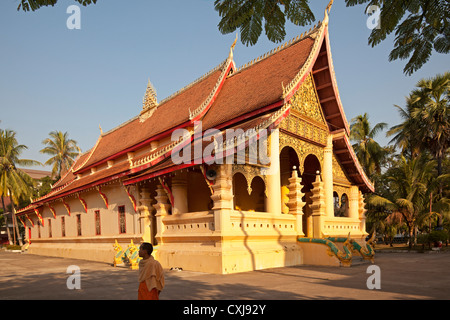 Wat Ong Teu Mahawihan, Vientiane, Laos Banque D'Images