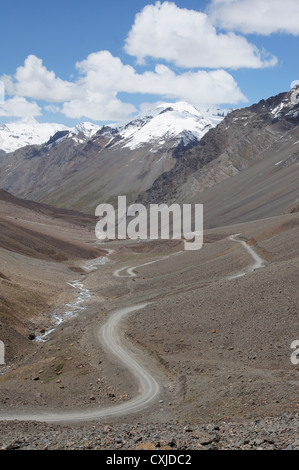 Paysage près de patseo, manali leh-autoroute, lahaul et spiti, Himachal Pradesh, Inde Banque D'Images