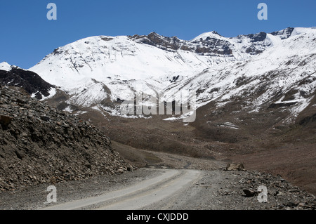 Paysage près de patseo, manali leh-autoroute, lahaul et spiti, Himachal Pradesh, Inde Banque D'Images