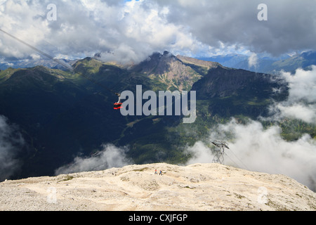 Vue aérienne de la vallée de Primiero, Trentin, Italie Banque D'Images