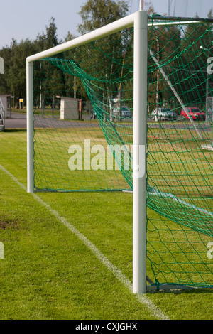 Buts de soccer , Finlande Banque D'Images