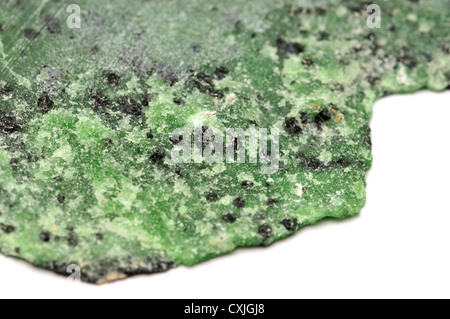 Anyolite - Zoisite vert avec Ruby (de Tanzanie) Banque D'Images