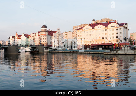 Village de pêcheurs à Kaliningrad. La Russie Banque D'Images