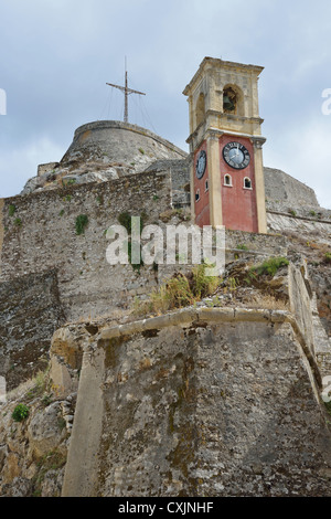 St George's Church dans le Paleo Frourio (ancienne forteresse), vieille ville de Corfou, Kerkyra, Corfou, îles Ioniennes, Grèce Banque D'Images