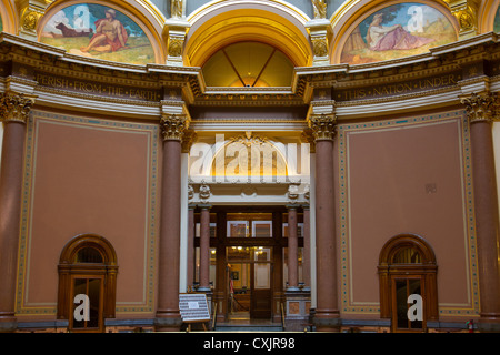 Porte de la Chambre des représentants dans la région de Iowa State Capitol building ou statehouse de Des Moines Banque D'Images