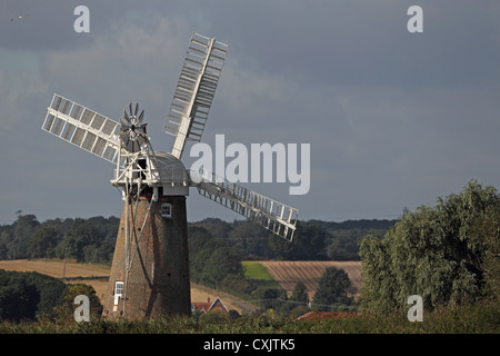 Moulin de Drainage Hardley Hardley Norfolk Street Banque D'Images