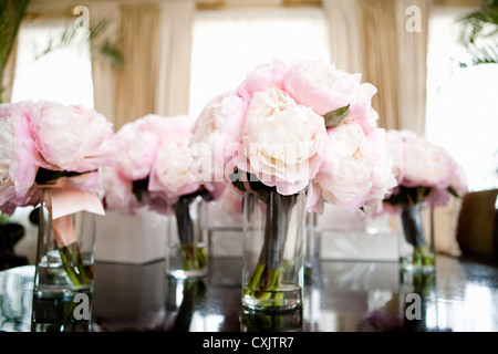 Centres de table de fleurs Banque D'Images