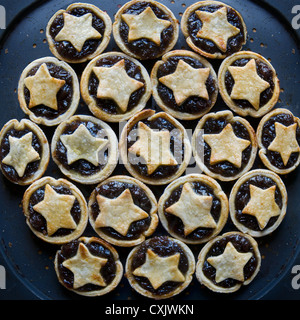 Tartelettes viande hachée Banque D'Images