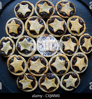 Tartelettes viande hachée Banque D'Images