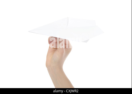 avion de papier Banque D'Images