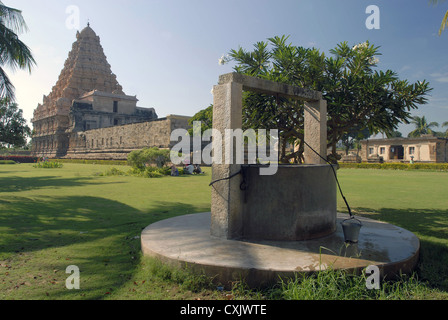 Onzième siècle temple de Shiva dans Gangaikondacholapuram, Tamil Nadu, Inde.site du patrimoine mondial de l'Unesco Banque D'Images