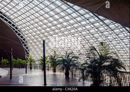 L'intérieur du cadre métallique,bâtiment Grand Théâtre national de Chine Banque D'Images