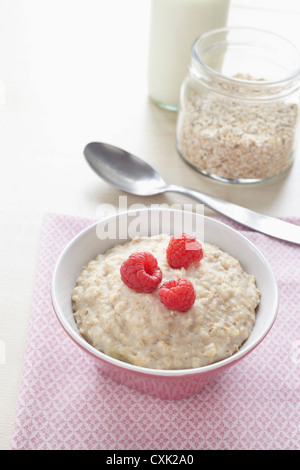 Bol de porridge Banque D'Images