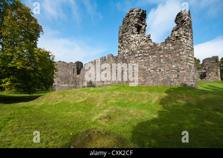 13e siècle Inverlochy Castle Ruins Mountain Inn Fort William Ecosse Highland Banque D'Images