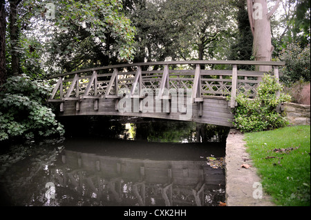 Le style 'Monet' bridge au Worcester College d'Oxford Banque D'Images