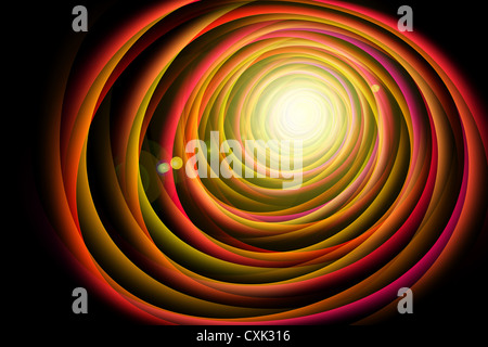 Résumé Le trou en spirale Banque D'Images