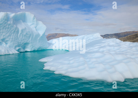 Iceberg, Nanortalik, Kujalleq, Kejser Franz Joseph Fjord, Groenland Banque D'Images