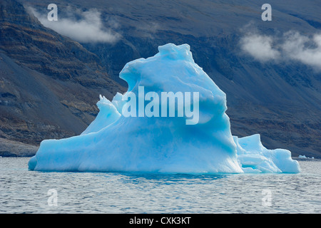 Iceberg, Nanortalik, Kujalleq, Kejser Franz Joseph Fjord, Groenland Banque D'Images