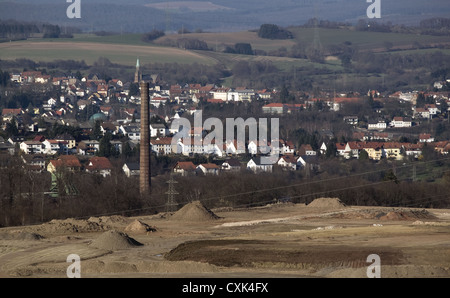 Pile, coincé, Schiffweiler Saarland, Allemagne Banque D'Images