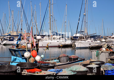 Port de pêche de Canet-en-Roussillon, située sur la côte vermeille' dans le département de France Banque D'Images