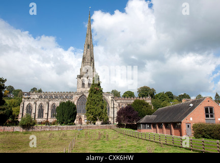 L'église St Oswald, Ashbourne, Derbyshire, Royaume-Uni. Banque D'Images