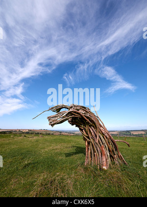 Ajout récent d'un rameau de l'arbre étrange formation au site historique de la Rollright Stones Little Compton Gt. Rollright UK Banque D'Images