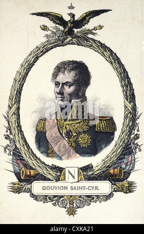 Laurent de Gouvion Saint-Cyr 1764 - 1830 gravure XIX ème siècle français Banque D'Images