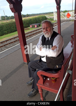 La gare de Bodiam. Banque D'Images