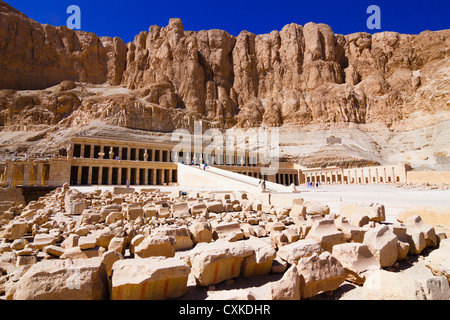 Deir el-Bahri, Temple Hatshepsut, Luxor, Egypte Banque D'Images