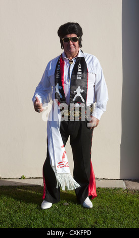 - Le Festival Elvis Elvis Presley Hommage annuel Festival à Porthcawl Galles du Sud Banque D'Images