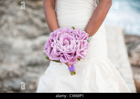 Birde Hodling Bouquet, Negril, Jamaïque Banque D'Images