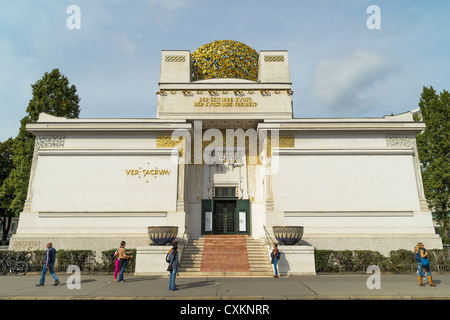 La Sécession Bâtiment conçu par Joesph M Olbrich, Vienne, Autriche Banque D'Images