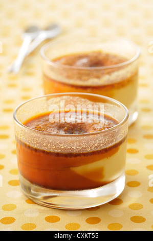 CREME Caramel Banque D'Images