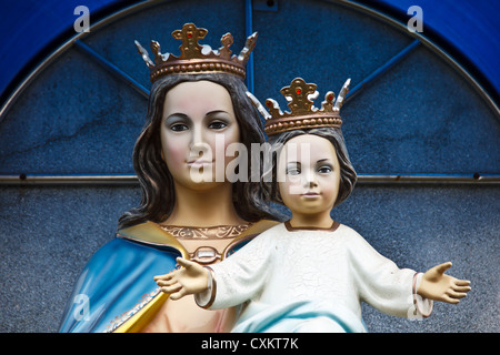 Sainte Vierge Marie avec l'enfant Jésus Banque D'Images